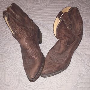 Frye leather booties